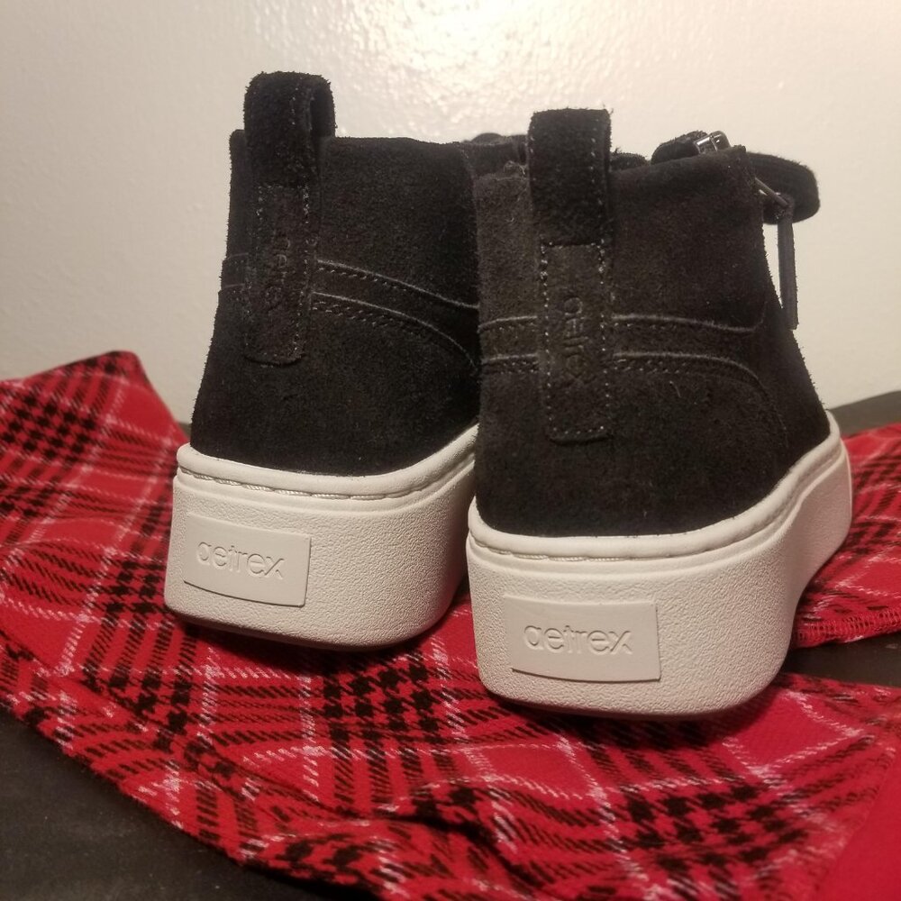 Aetrex Gianna Arch Support Platform Sneaker in Black Size 8.5 - Picture 13 of 14